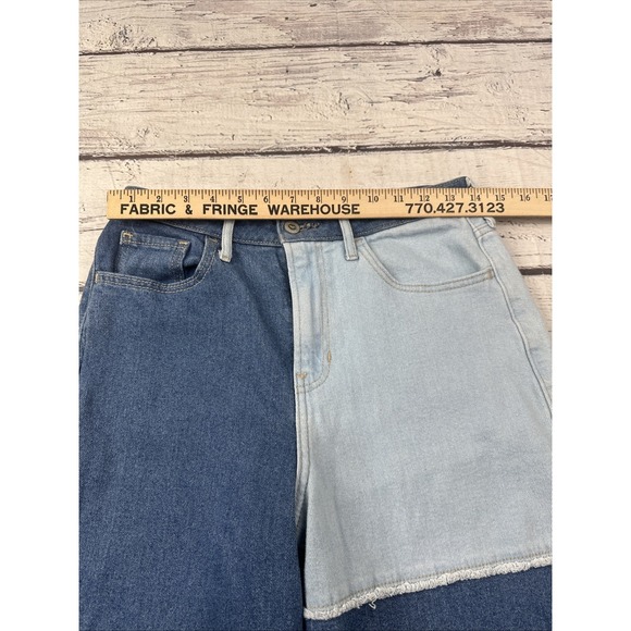 Hollister Jeans Women 9R 29x27 Ultra High Rise Vintage Straight Patchwork Denim - Picture 5 of 7